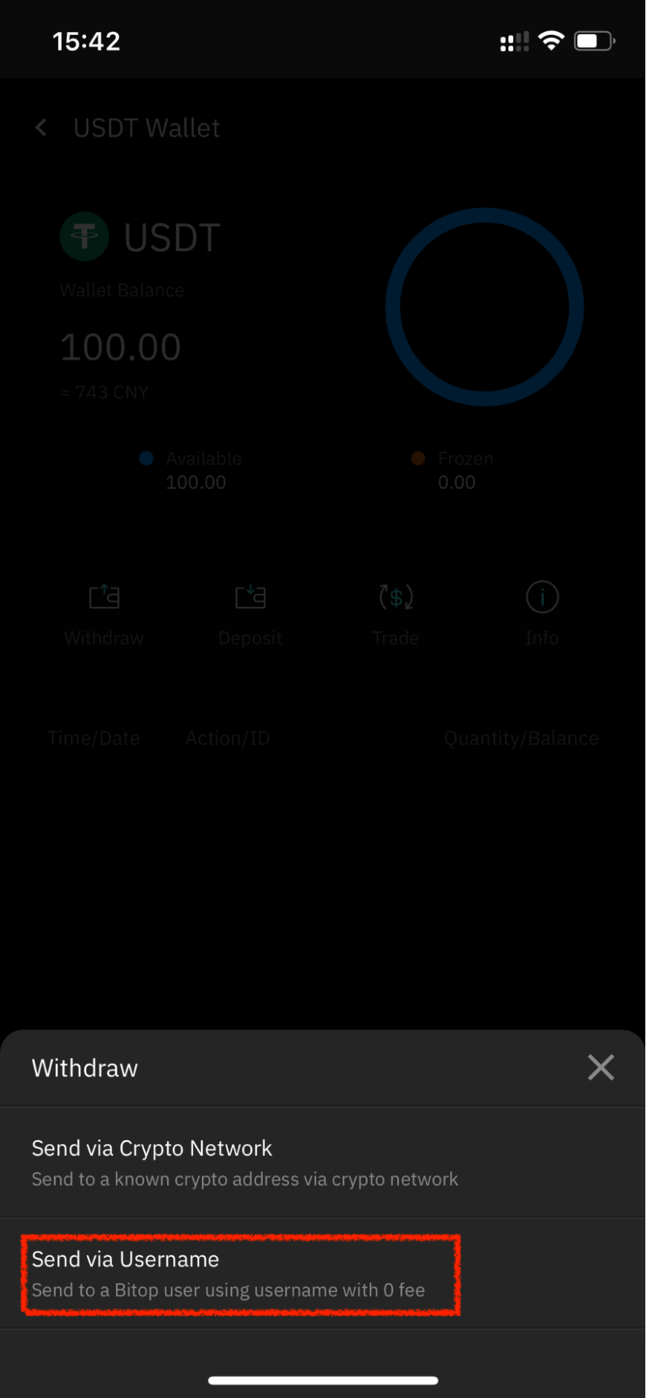 Image to username (App)
